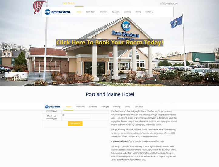 Portland, Maine Hotels – Best Hotel Rates – Merry Manor Best Western